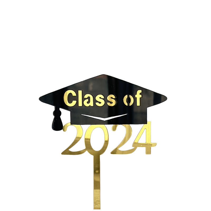 Wholesale Acrylic Graduation Happy Cake Card Decoration
